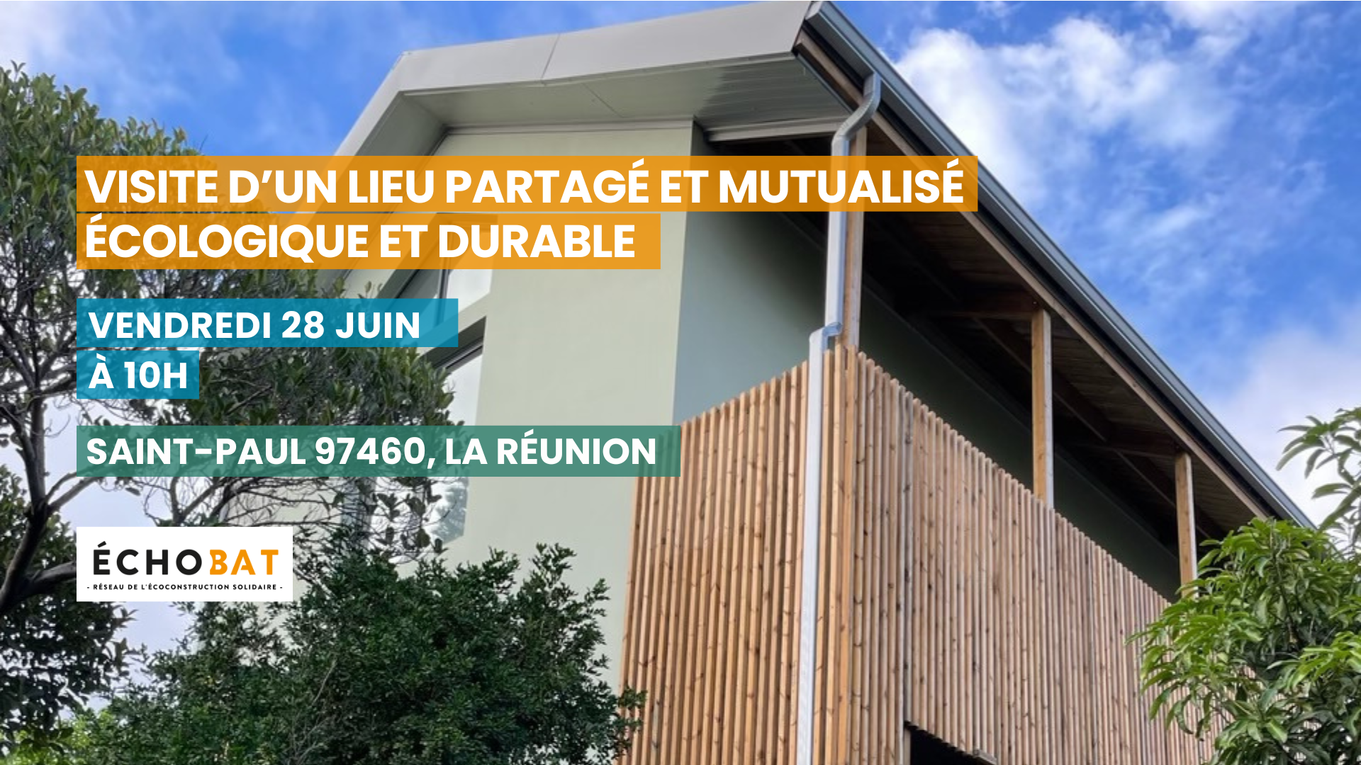 Visite d'un lieu partagé et mutualisé, écologique et durable à La Réunion